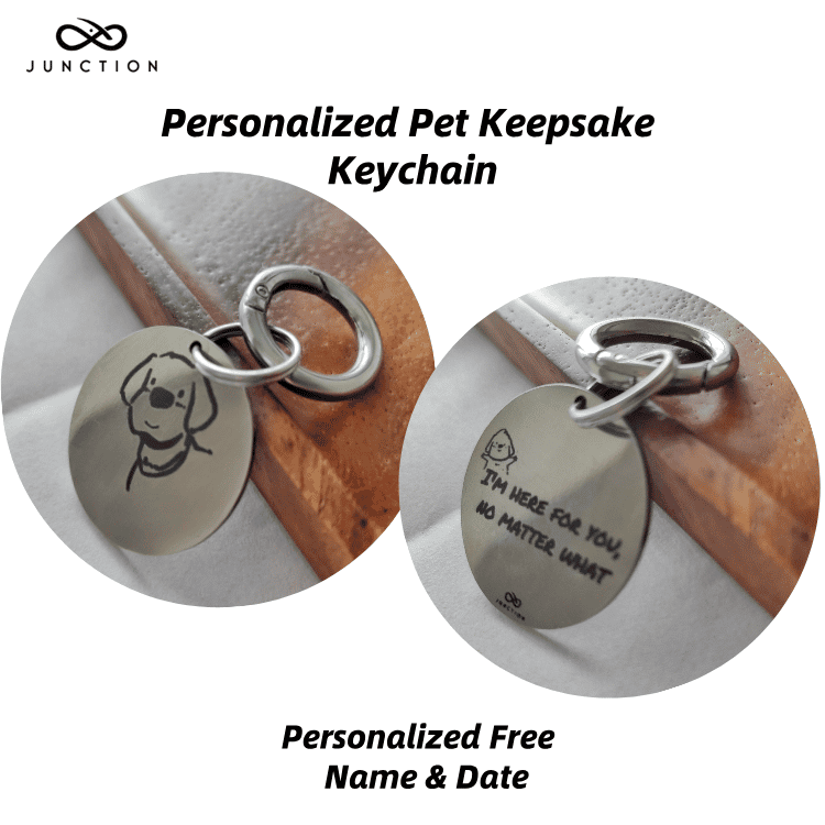 Forever Pet Keychain-Deep Engraved Pattern