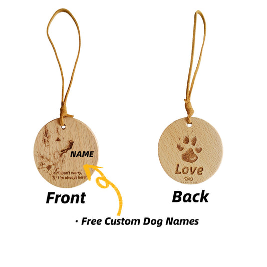 Gift for German Shepherd Owners – Companion Energy Wooden Token | Home Decoration, Car Hang, Bag Charm