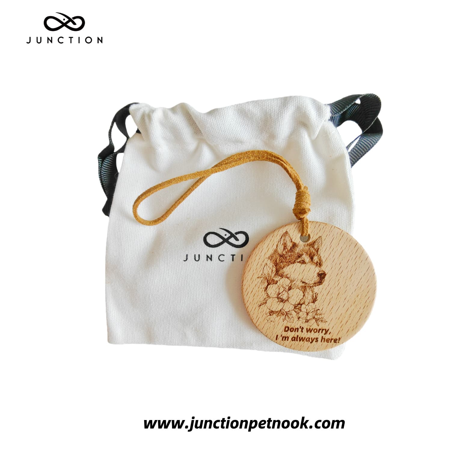 Gift for Alaskan Malamute Owners – Wooden Companion Energy Token for Bag, Car & Home