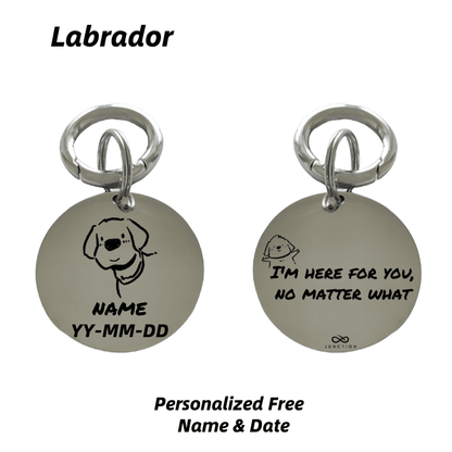Forever Pet Keychain-Deep Engraved Pattern