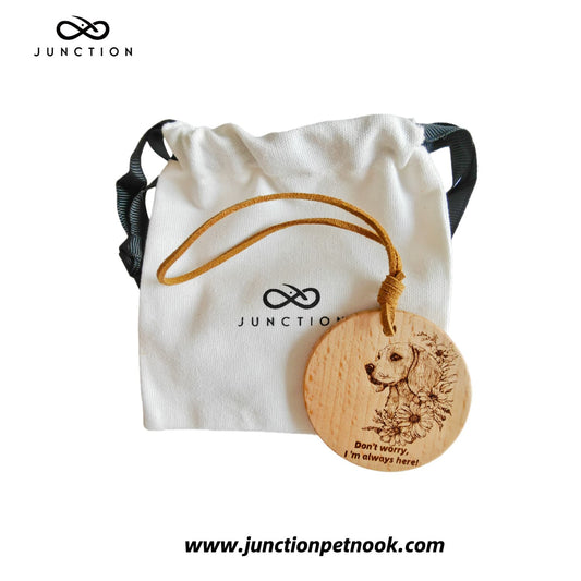 Gift for Beagle Owners -  Companion Energy Wooden Token | Home Decoration, Car Hang, Bag Charm