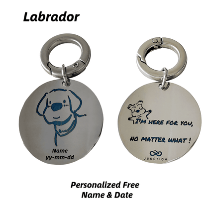 Forever Pet Keychain-Holographic Laser Etching