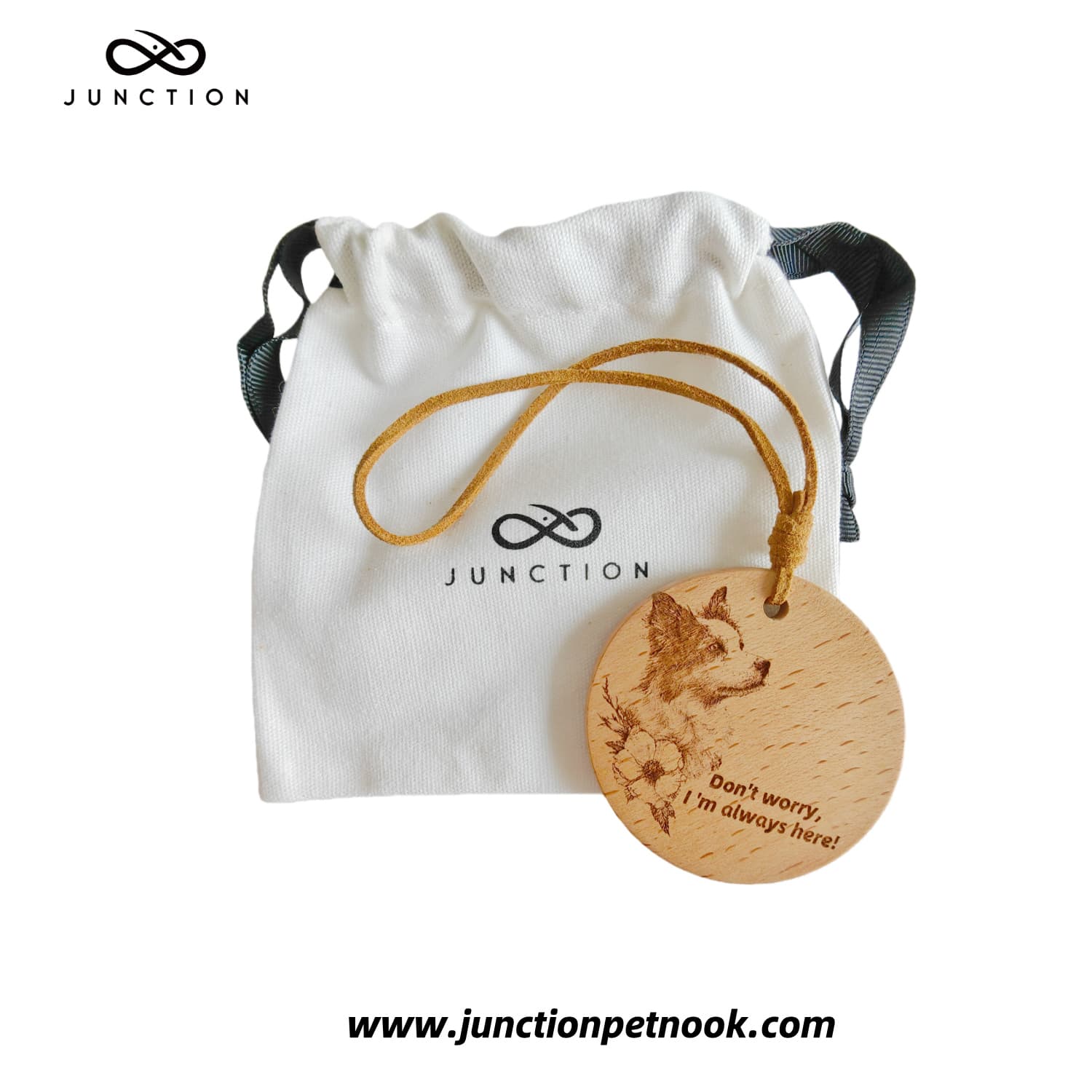 Gift for Border Collie Owners –  Companion Energy Wooden Token | Home Decoration, Car Hang, Bag Charm