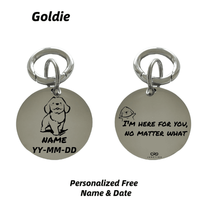 Forever Pet Keychain-Deep Engraved Pattern