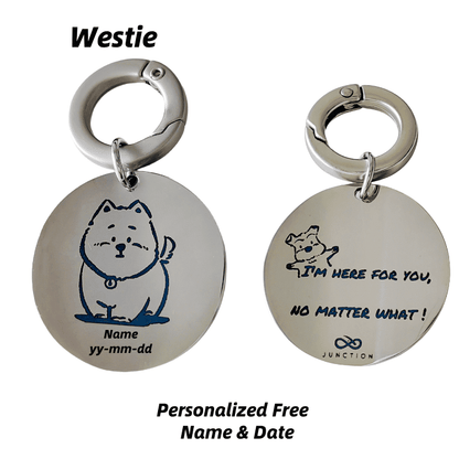 Forever Pet Keychain-Holographic Laser Etching