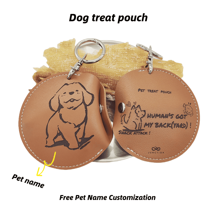 Dog poop bag holder/Treat Pouch /Dog Tag-Golden Retriever's gifts - Walking Kit (3 Items)