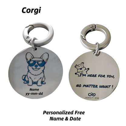 Forever Pet Keychain-Holographic Laser Etching