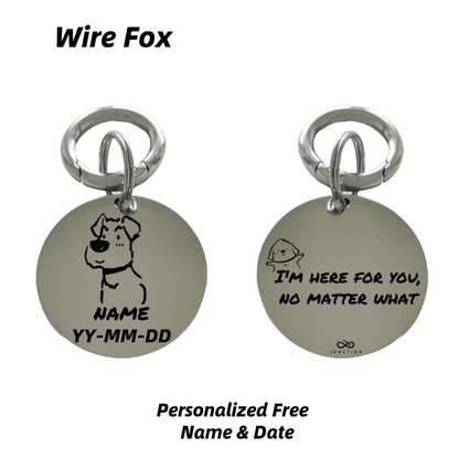 Forever Pet Keychain-Deep Engraved Pattern