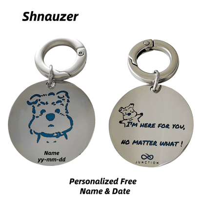Forever Pet Keychain-Holographic Laser Etching