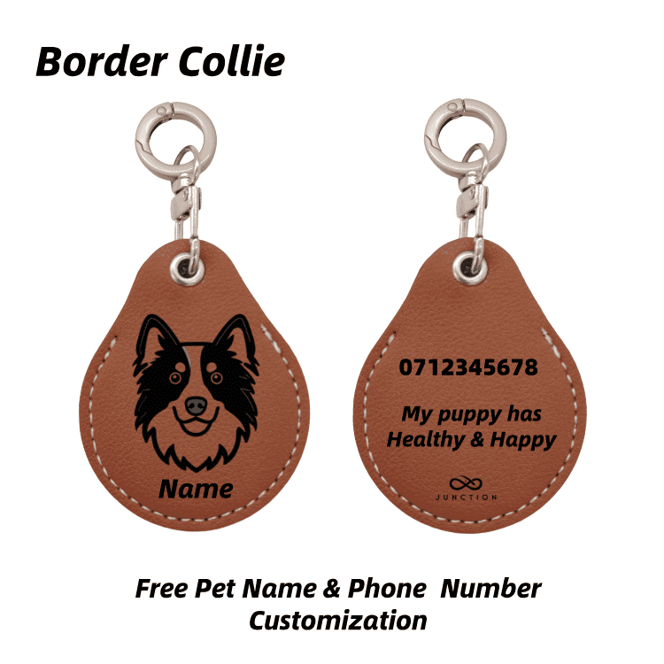 "Healthy & Happy" Dog AirTag Holder——Personalised Dog Name