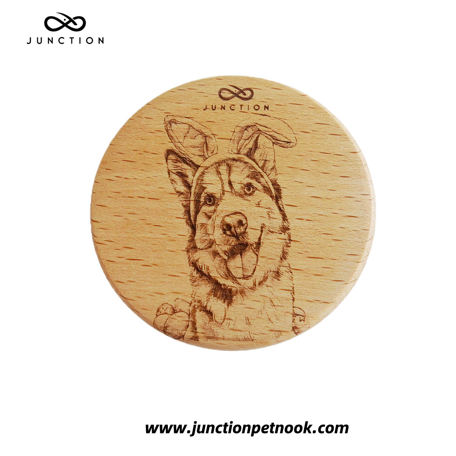 "Inquisitive Husky" Easter Fridge Magnet