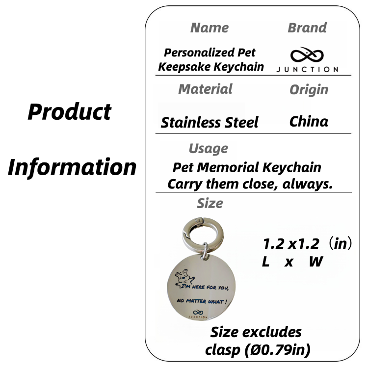 Forever Pet Keychain-Holographic Laser Etching