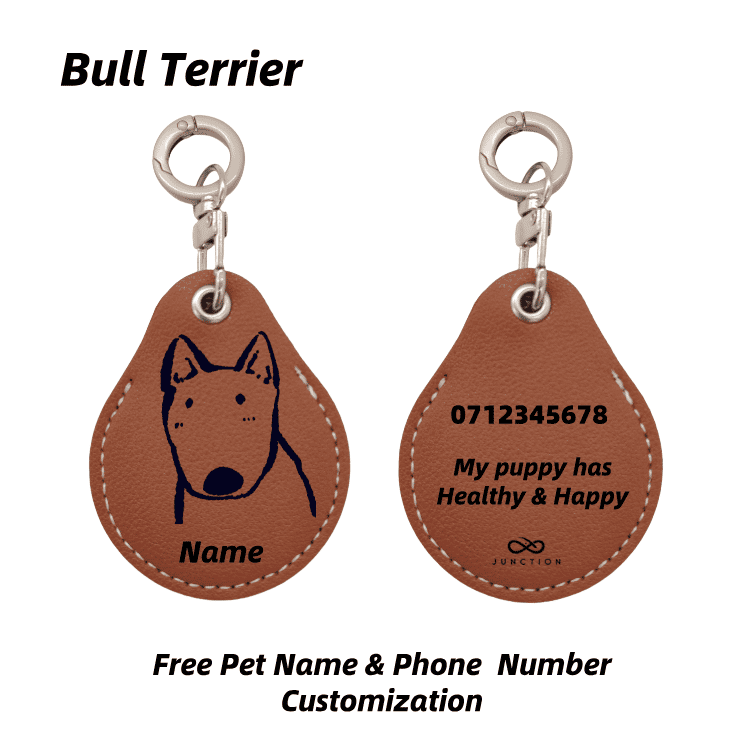 "Healthy & Happy" Dog AirTag Holder——Personalised Dog Name