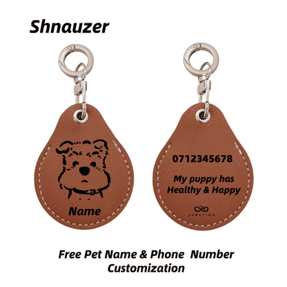 "Healthy & Happy" Dog AirTag Holder——Personalised Dog Name