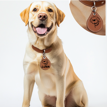 "Healthy & Happy" Dog AirTag Holder——Personalised Dog Name