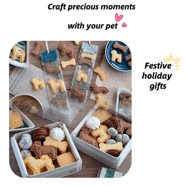 🐾 Dog Lover’s Baking Set – Create Paw-fect Memories with Your Pup! 5 Breed Cookie Cutters (Food-Safe ABS)
