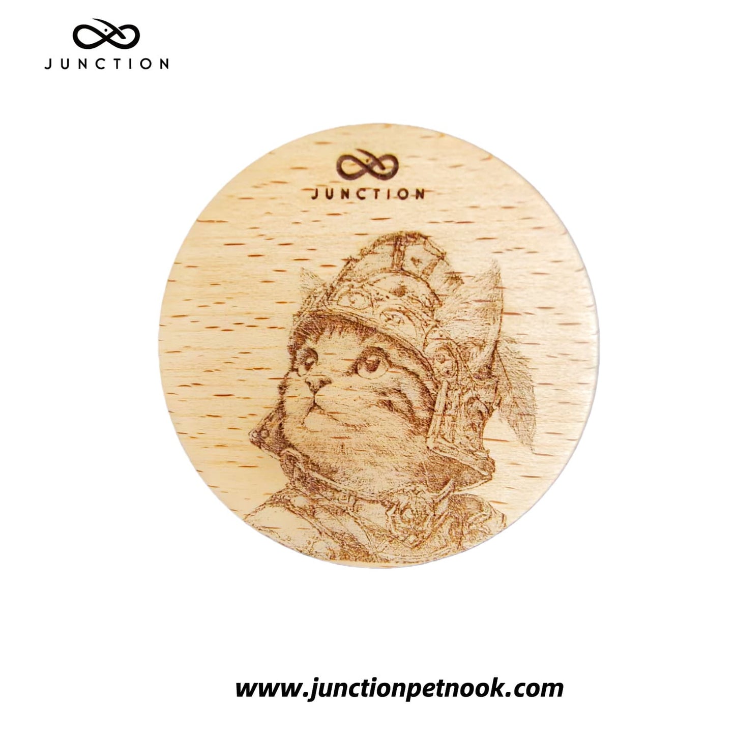 Cat Guardian Refrigerator Magnet - Handmade Wooden Gift for Cat Lovers