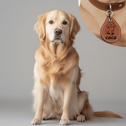 "Healthy & Happy" Dog AirTag Holder——Personalised Dog Name