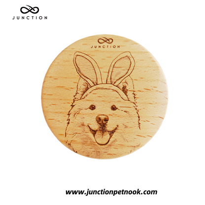 "Smiling Angel" Samoyed Easter Fridge Magnet