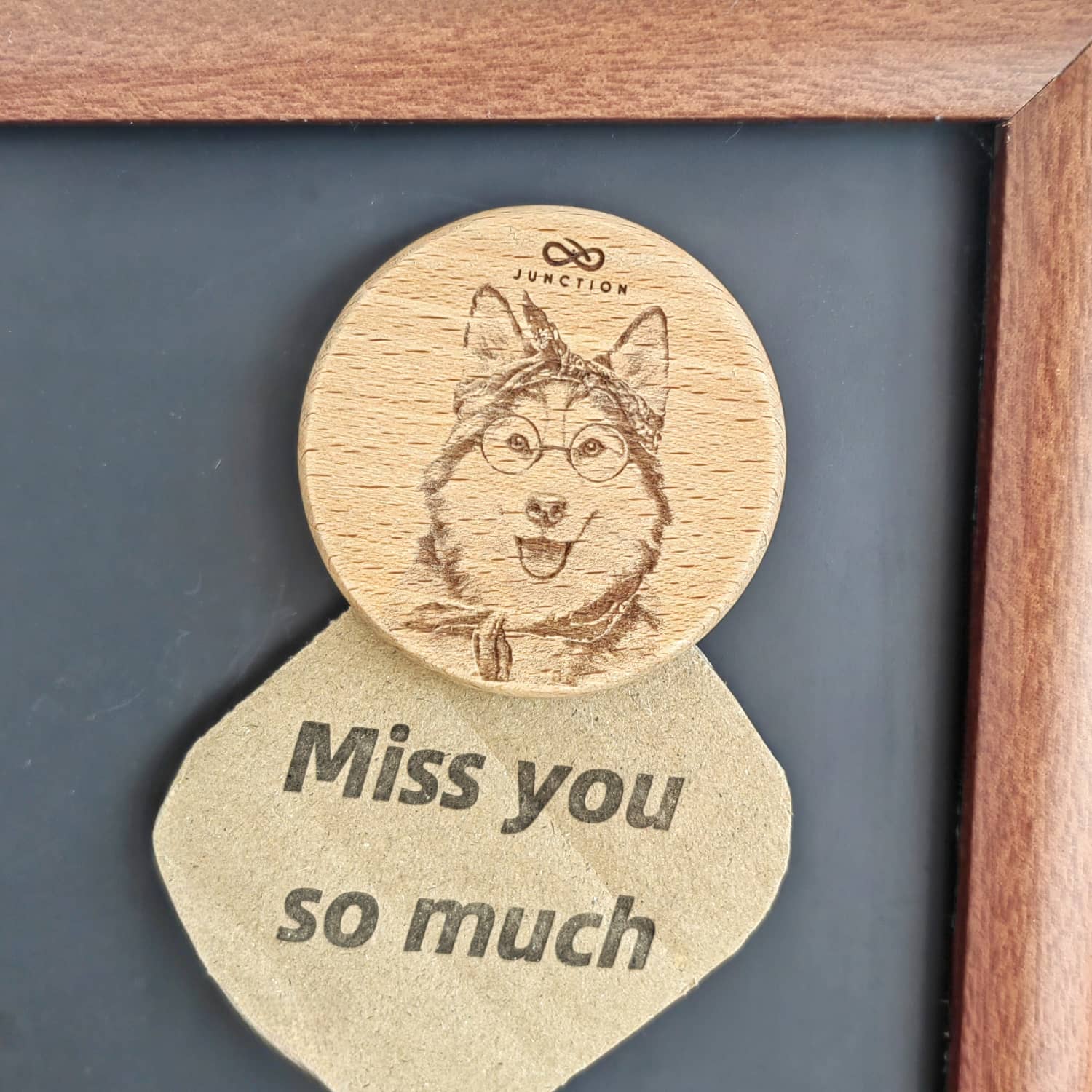 unique-gift-for-pet-parents-natural-wood- "The Sunny Smile" Alaskan