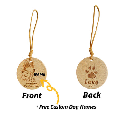 Gift for Alaskan Malamute Owners – Wooden Companion Energy Token for Bag, Car & Home