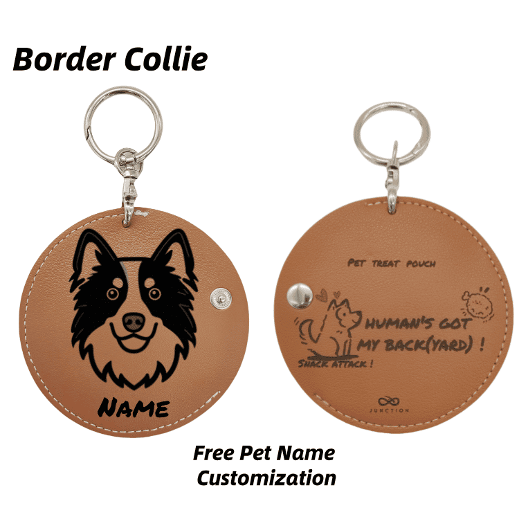 Border Collie_dog_treat_pouch_for_pocket_UK