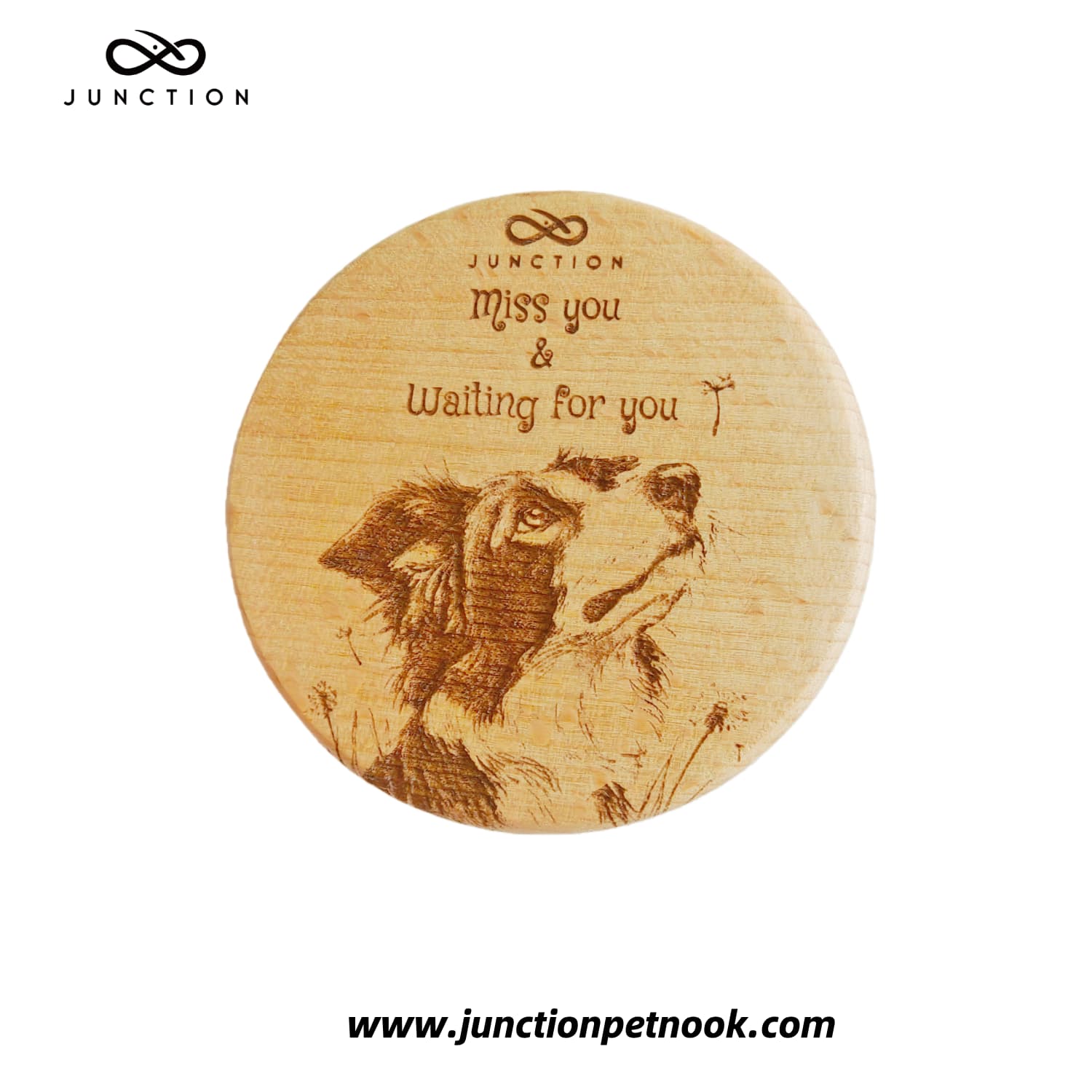 Border Collie miss you-handmade-beechwood-pet-refrigerator-magnet-eco-friendly-note-holder-gift-for-pet-lovers