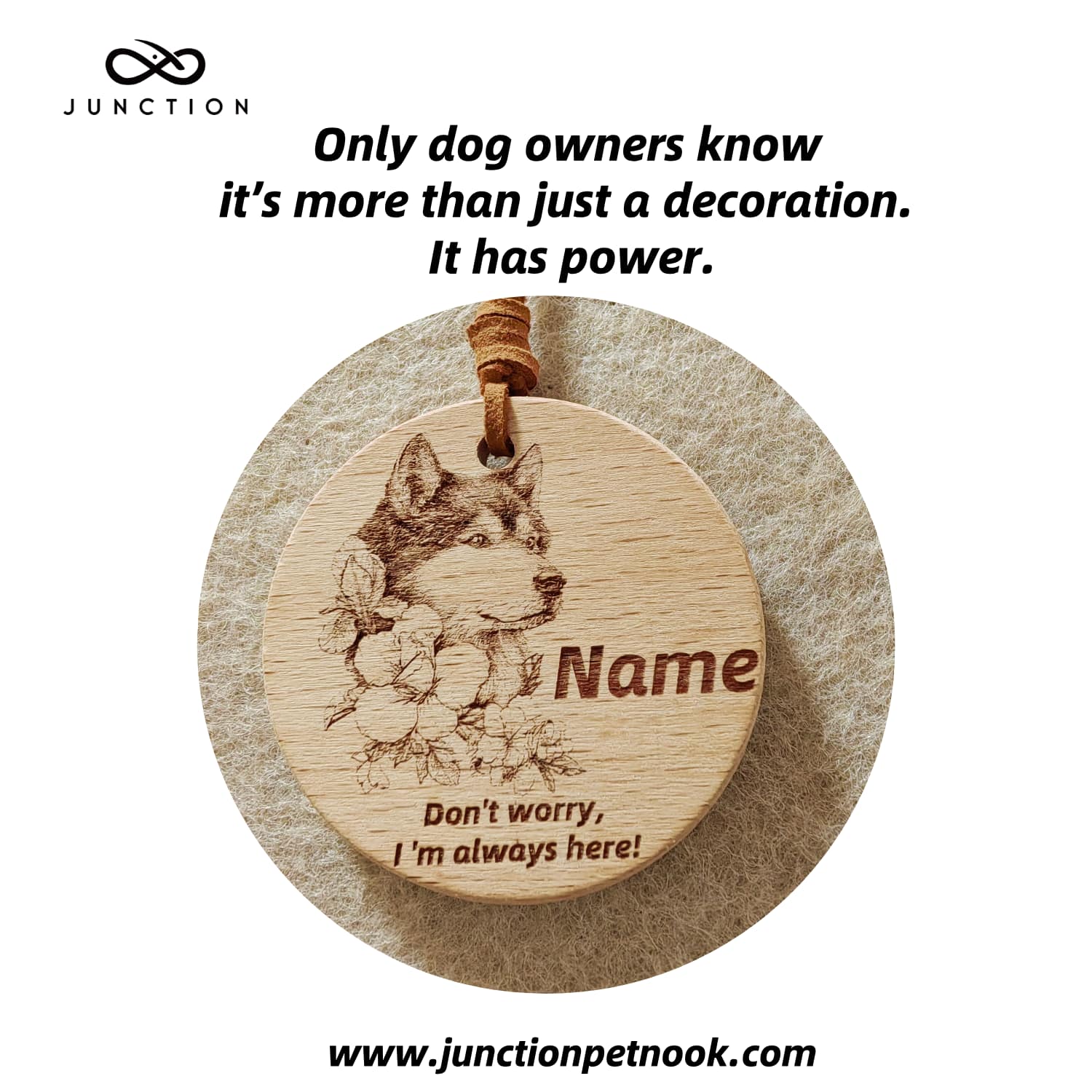 Carry the unwavering guardianship of your Alaskan Malamute as a tangible token of energy.