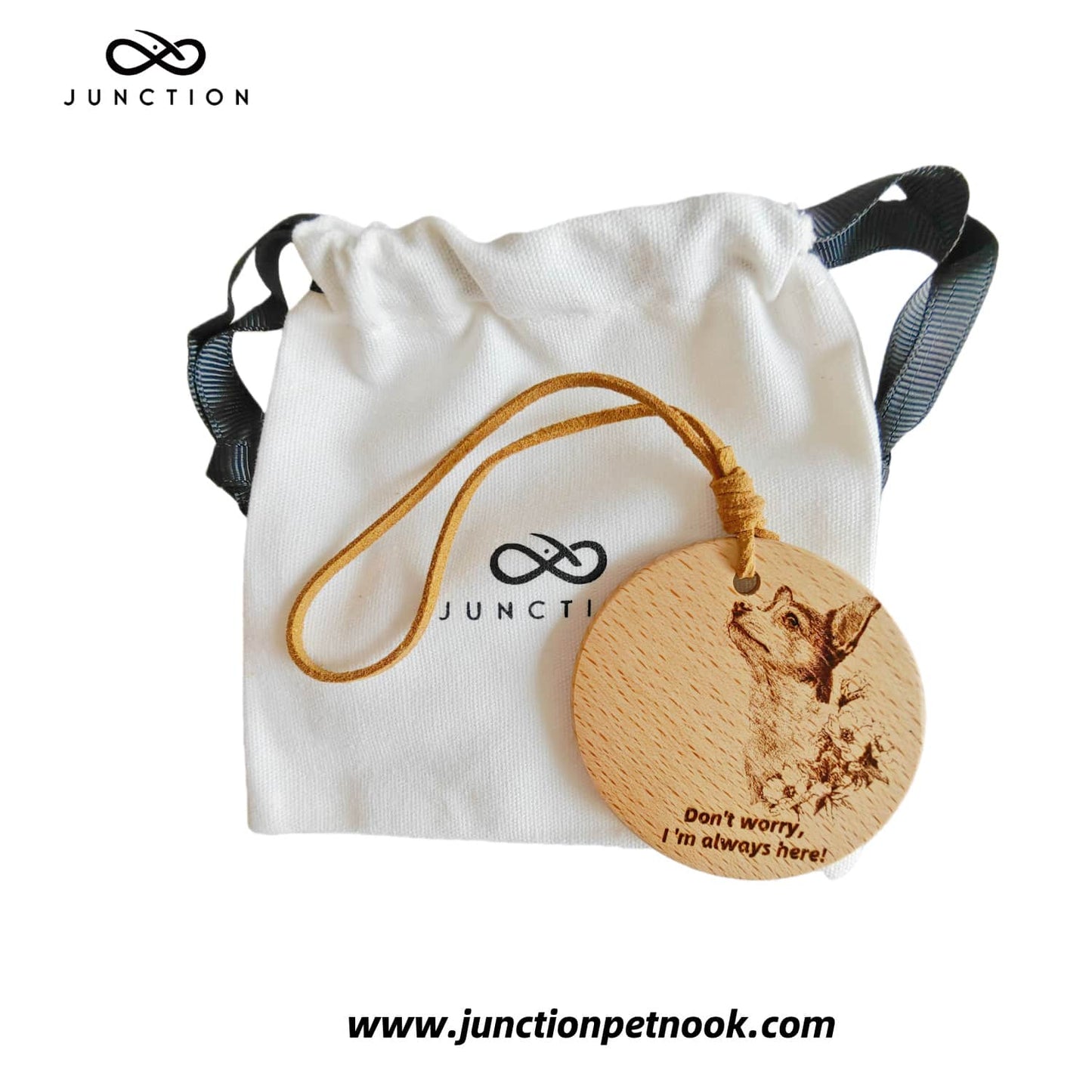 Chihuahua love Companion Energy Wooden Pendant for dog lovers.