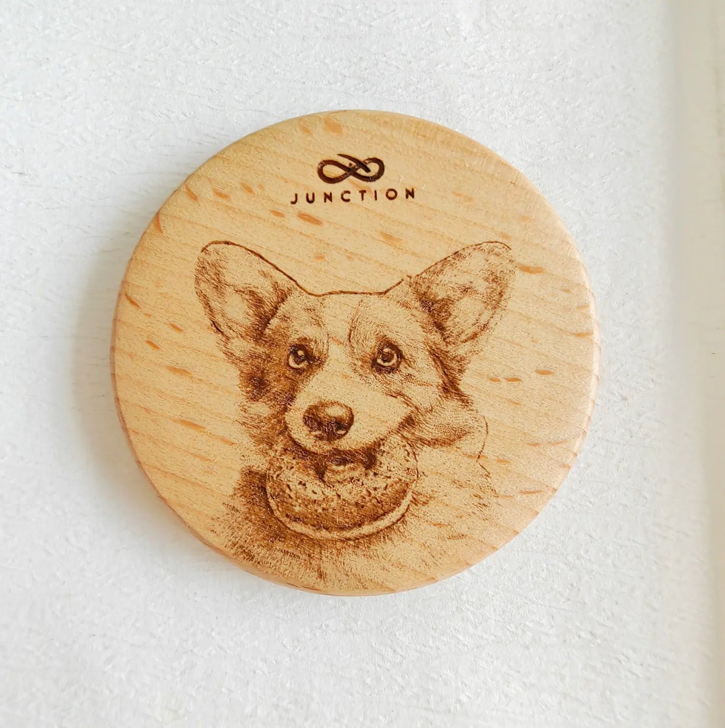 Corgi-donut-wooden-fridge-magnet-uk