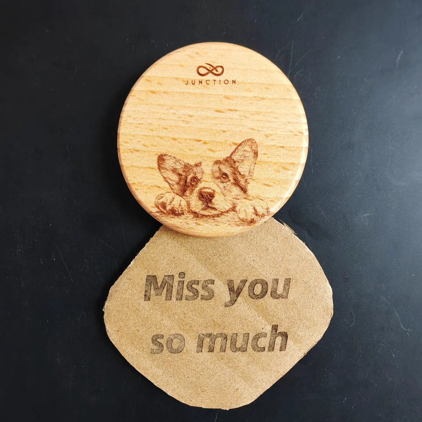 Corgi Missing You Fridge Magnet