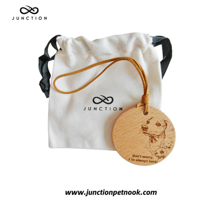 Gift for Dachshund Owners –  Companion Energy Wooden Token | Home Decoration, Car Hang, Bag Charm