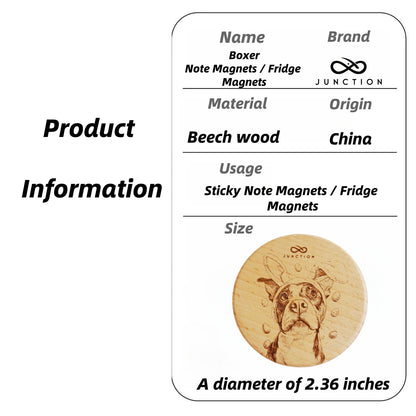 Easter Boxer-artisanal-beechwood-pet-fridge-magnet-and-memo-holder-eco-conscious-gift-for-pet-owners