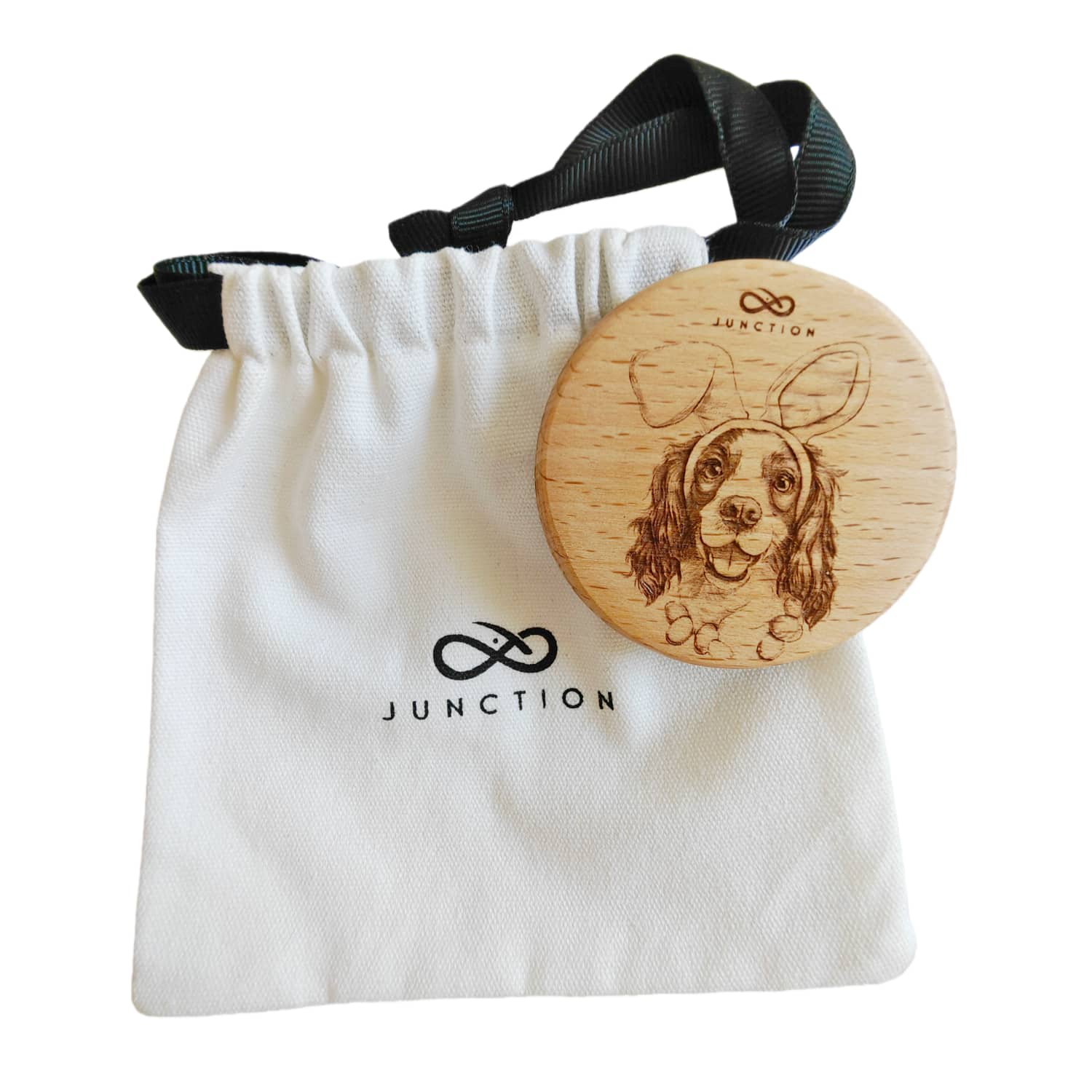  Easter  Cavalier-unique-gift-for-pet-parents-natural-wood-grain-magnet-add-joy-to-pet-space