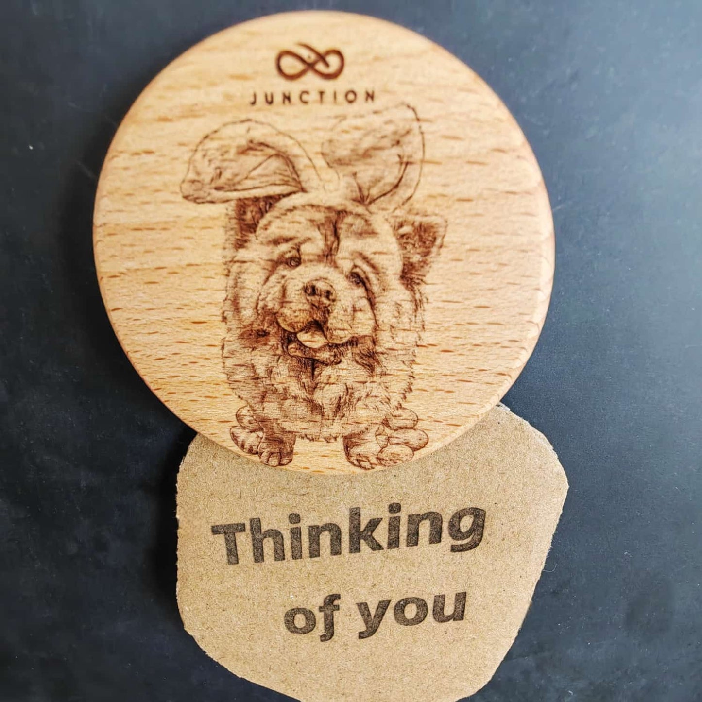 Easter Chow Chow-pet-theme-desk-decor-wooden-magnetic-clip-zero-plastic-gift