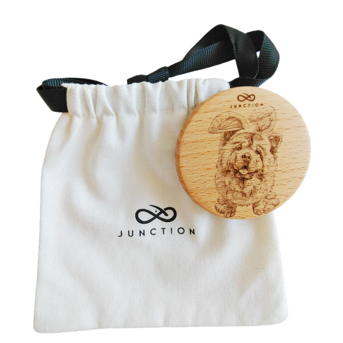 Easter Chow Chow-sustainable-pet-accessories-handcrafted-wood-fridge-magnet-eco-memorial-gift