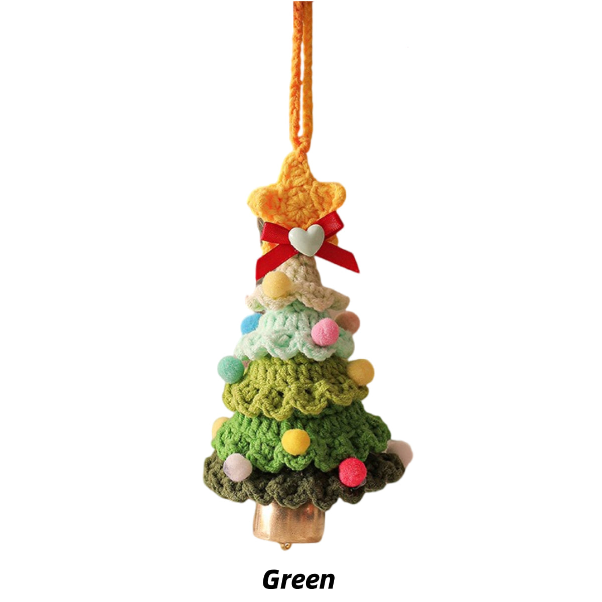 Green Premium Crochet Ornaments Holiday Bulk Discount