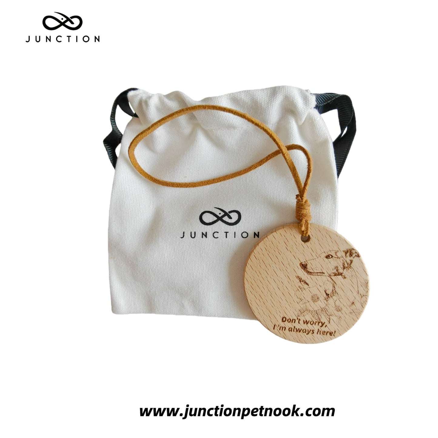 Greyhound Companion Energy Wooden Pendant for dog lovers