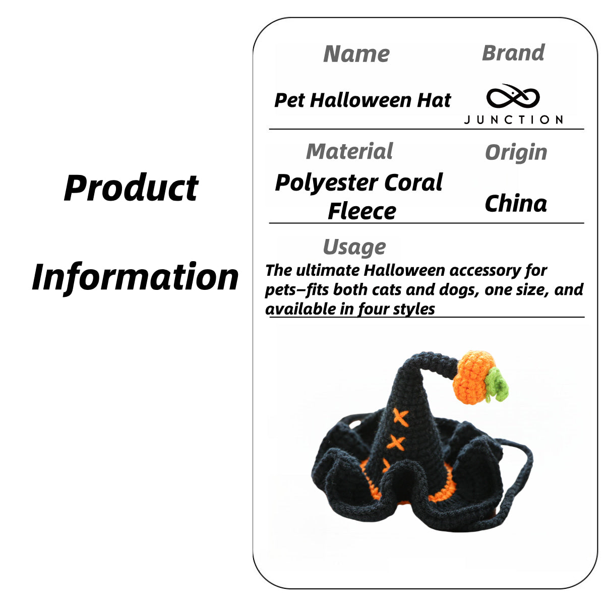 Halloween Hats for Dogs/Cats Best-Dressed Pet