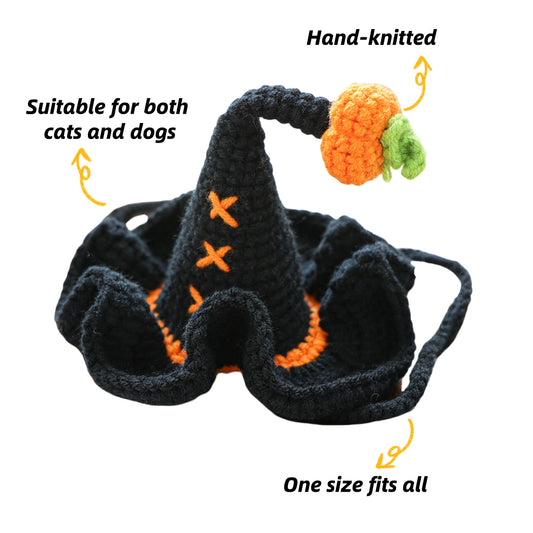 Hand-Knitted One-Size Pet Costume Halloween Photo Prop