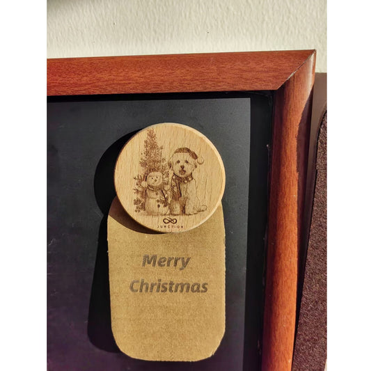 Handmade-Wooden-Fridge Magnet