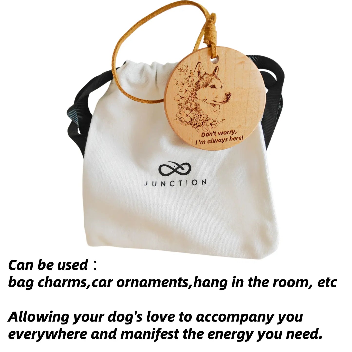 Husky-love-wooden-pendant-hanging-uk