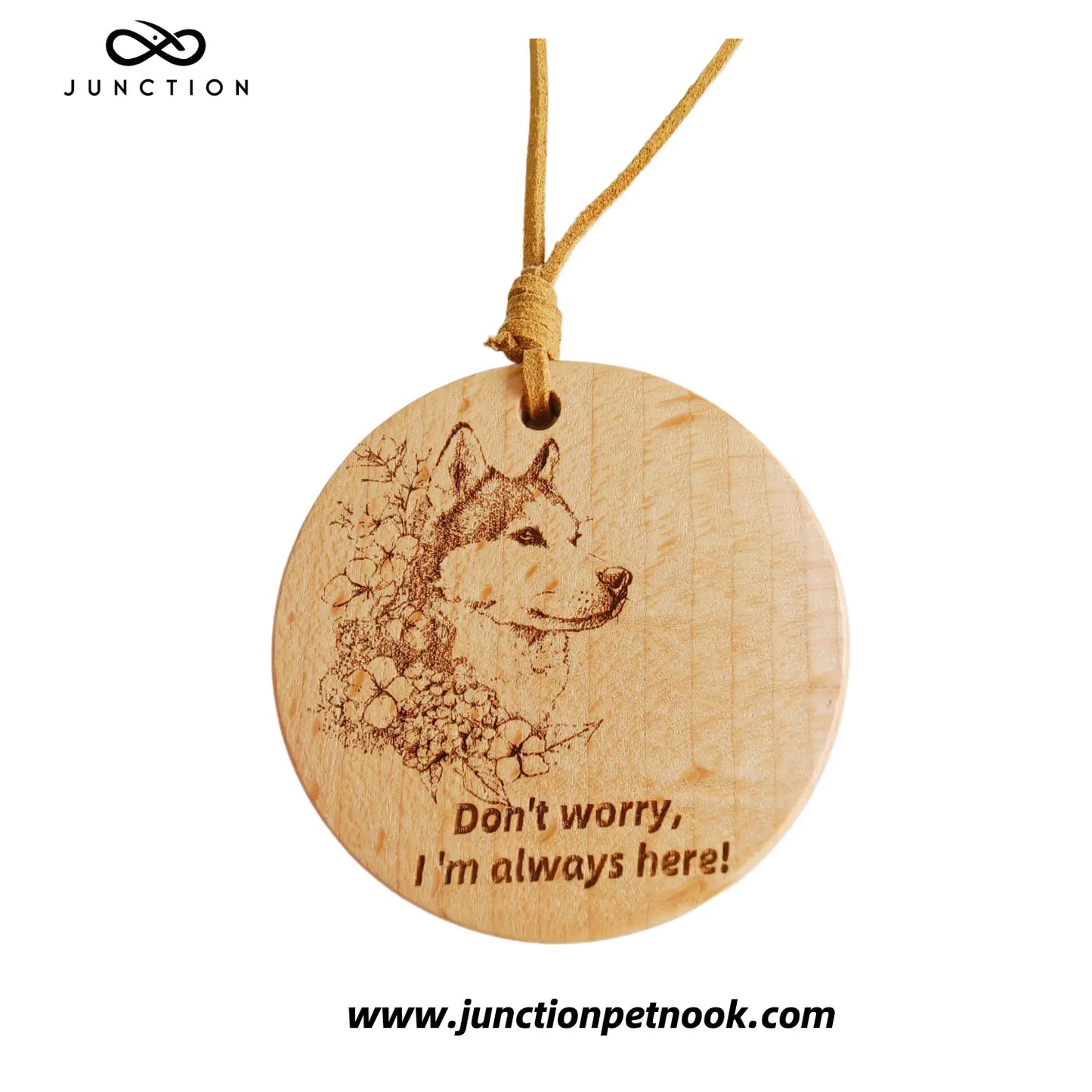Husky-love-wooden-pendant-uk
