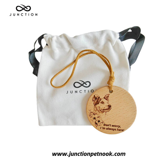 Jack Russell Terrier love Companion Energy Wooden Pendant for dog lovers.