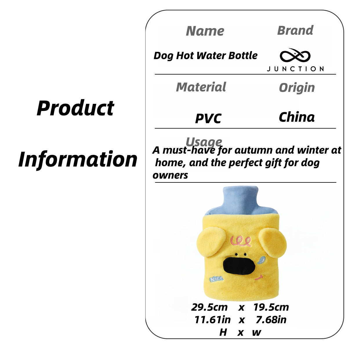 Large Hot Water Bag Scorch-Free Surface