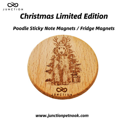 Poodle Christmas Gift-Poodle Sticky Note Magnet