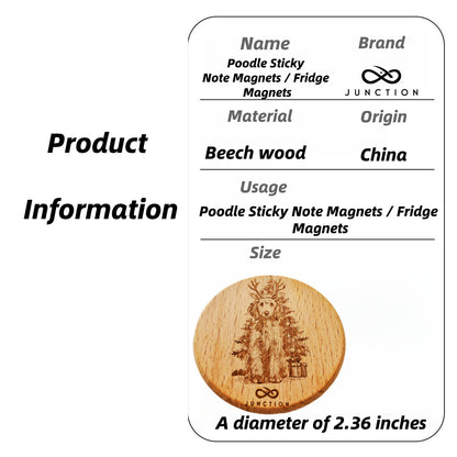 Poodle Sticky Note Magnet - Handmade & Eco-Friendly