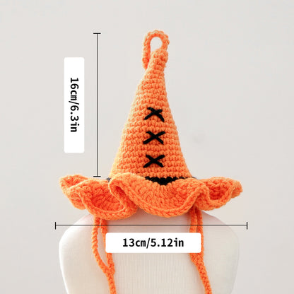 Pumpkin Orange Halloween Hats for Dogs/Cats Cute Pet Halloween