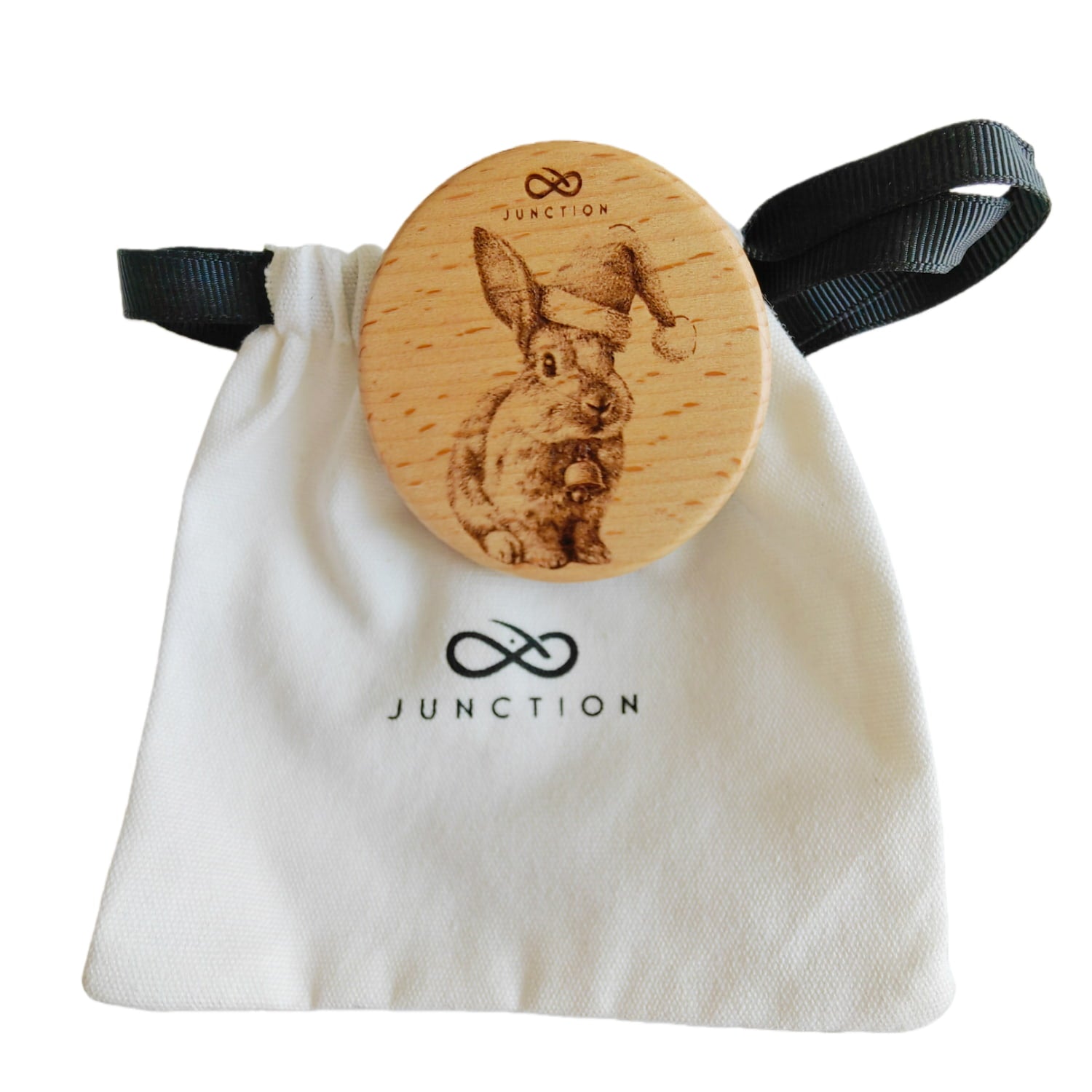 Rabbit-accessories-handcrafted-wood-fridge-magnet-eco-memorial-gift-Christmas-1