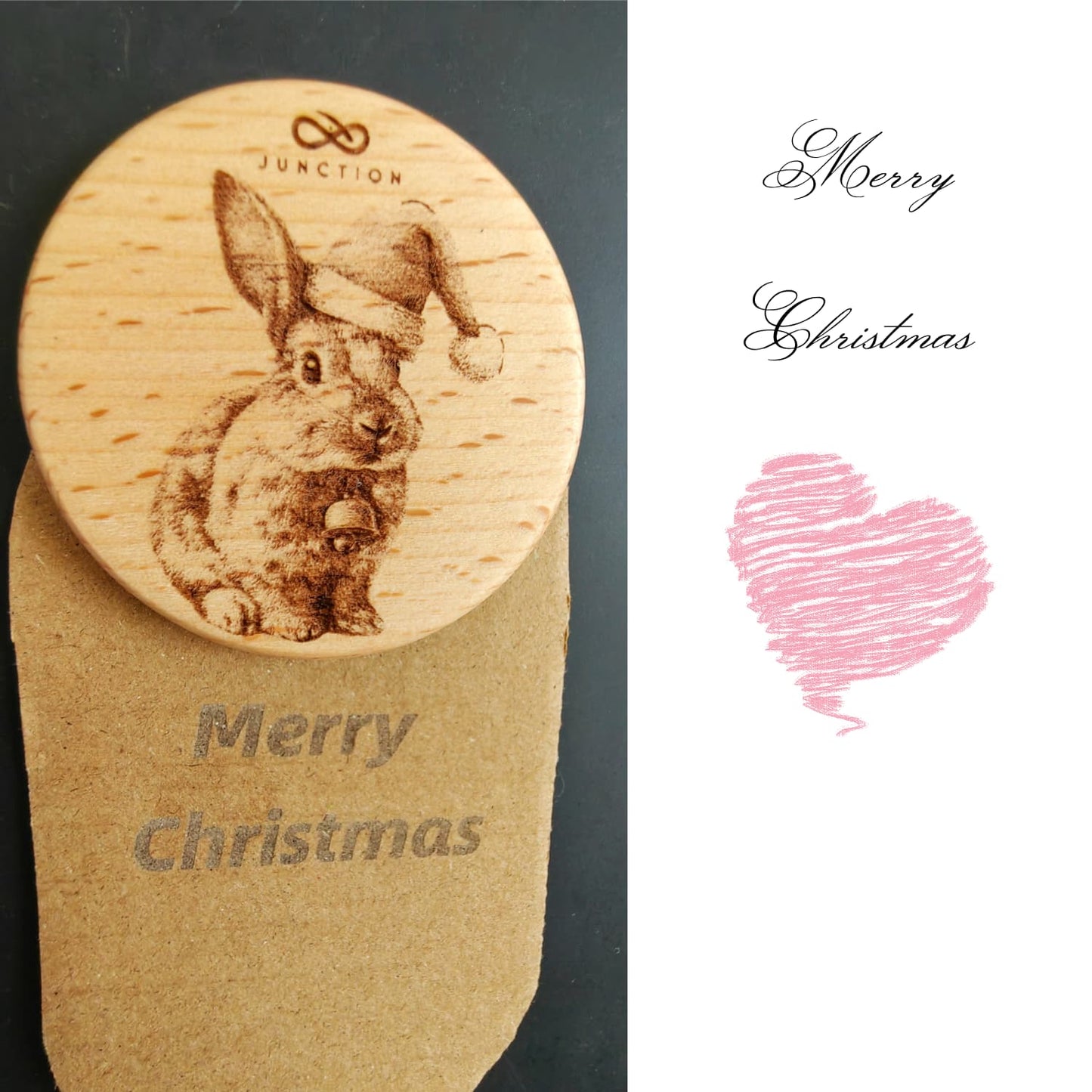 Rabbit-theme-desk-decor-wooden-magnetic-clip-zero-plastic-gift-Christmas-1